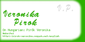 veronika pirok business card