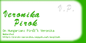 veronika pirok business card